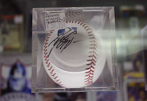 Sports-Memorabilia Baseball signed by Riggle Willhs Angels
