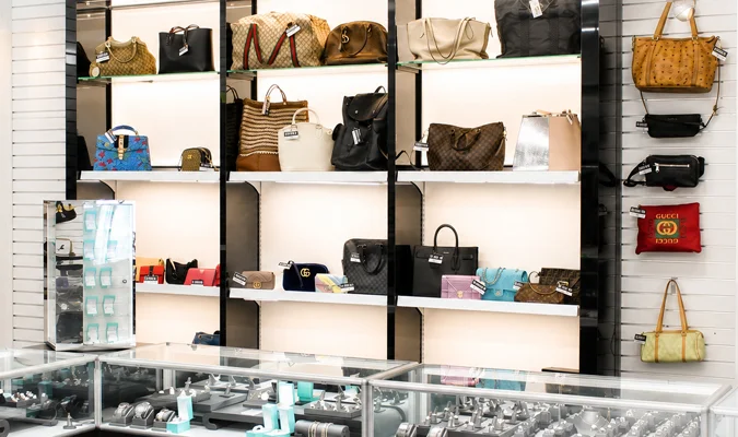 Purses and jewelry in a pawn shop in westminster We have a good collections of jewelry